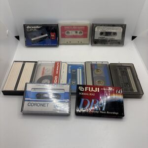 (Lot of 10) Cassette Tapes Discwasher‎ CPR Laser Head Cleaner + 7 Blanks
